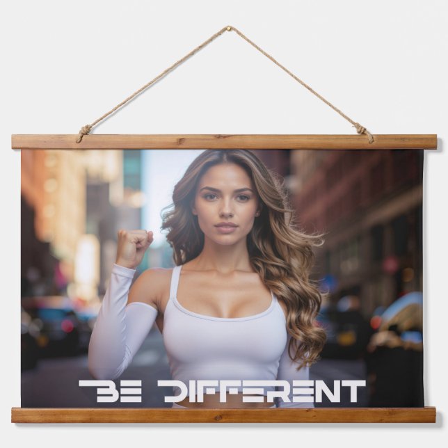 BE DIFFERENT HANGING TAPESTRY (Front)