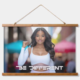 BE DIFFERENT HANGING TAPESTRY