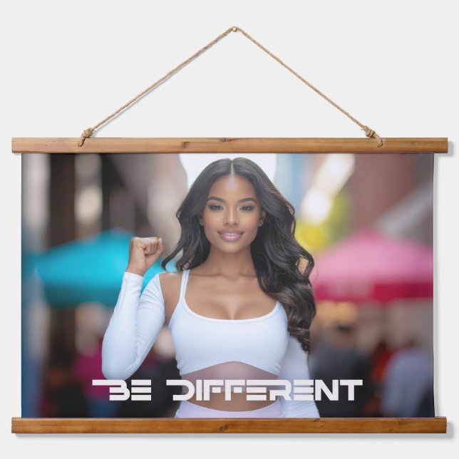 BE DIFFERENT HANGING TAPESTRY (Front)