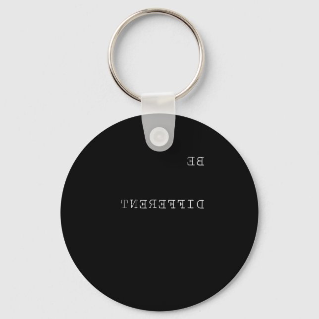 Be Different Inspirational Quotes Motivation Worko Key Ring (Front)