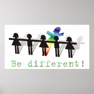 Be different! poster