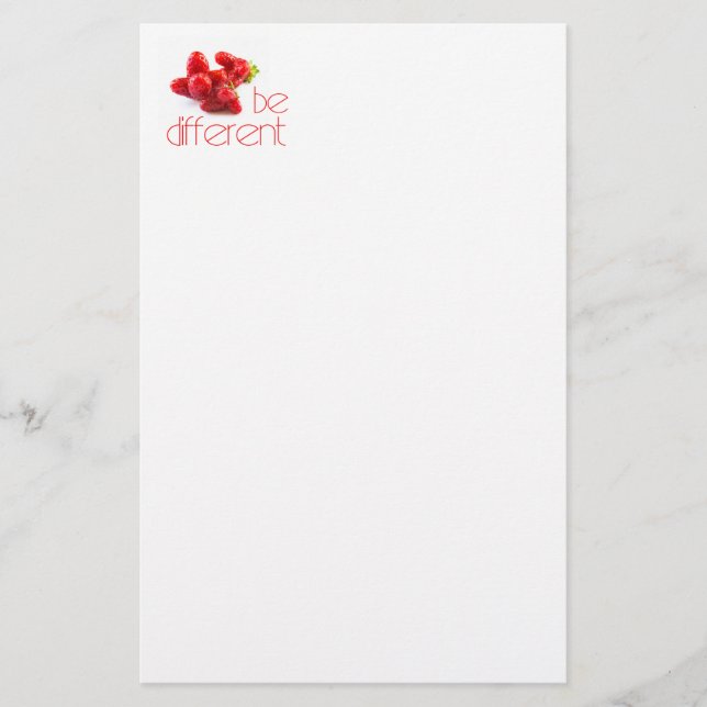 Be different stationery (Front)
