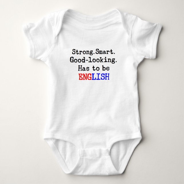 be english baby bodysuit (Front)