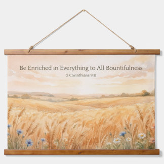 Be Enriched Thanksgiving Hanging Tapestry