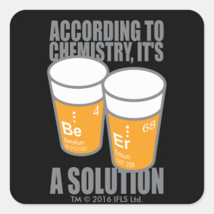 BE-ER SQUARE STICKER