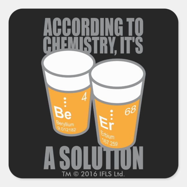 BE-ER SQUARE STICKER (Front)