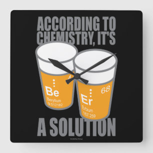 BE-ER SQUARE WALL CLOCK