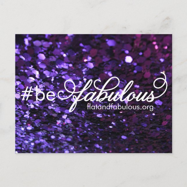 Be fabulous postcard (Front)