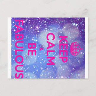 BE FABULOUS POSTCARD