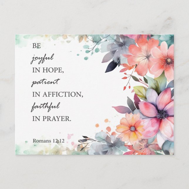 Be faithful postcard (Front)