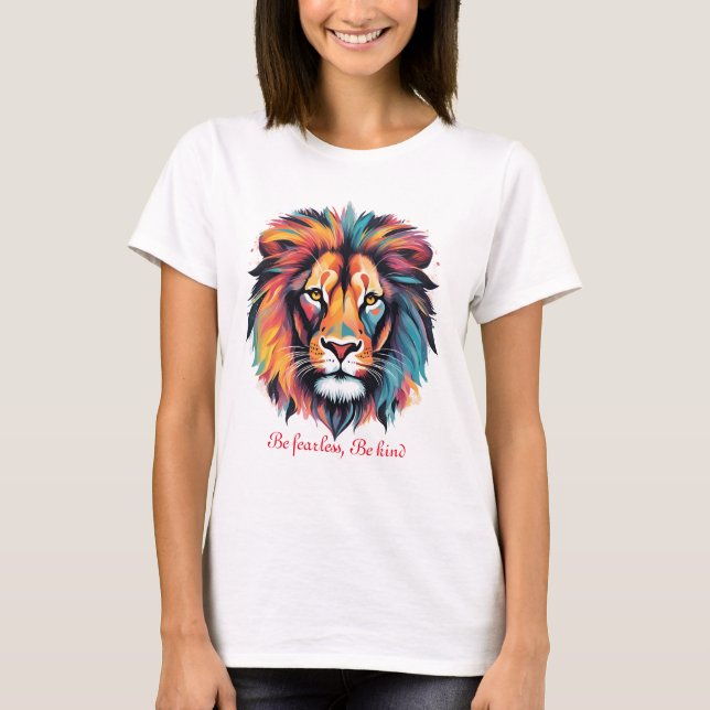 Be fearless, be kind - Womens Basic T-Shirt (Front)