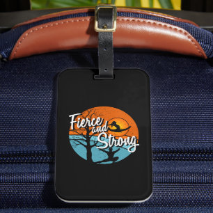 Be Fierce, Be Strong Women's Gymnastics Luggage Tag