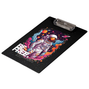 BE FREE Astronaut design Clipboard