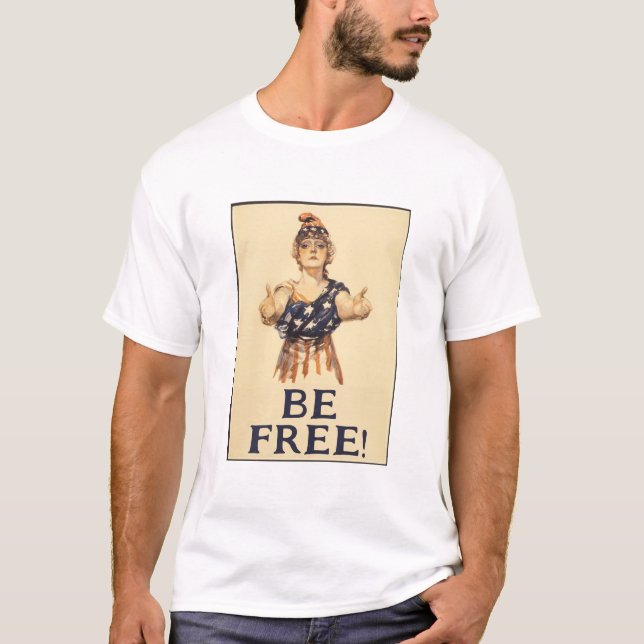 Be Free! (light) T-Shirt (Front)