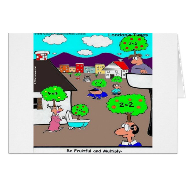 Be Fruitful & Multiply Funny (Front Horizontal)