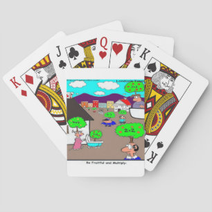 Be Fruitful & Multiply Funny Playing Cards