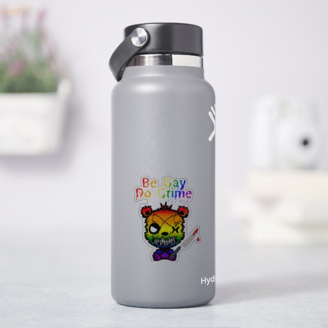Be Gay Do Crime LGBTQ+ Pride Bear (HydroFlask)