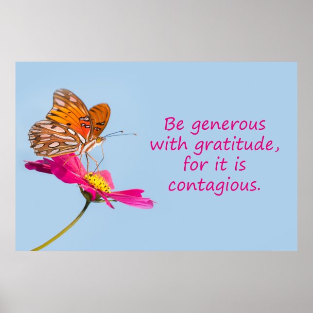 Be generous poster (Front)