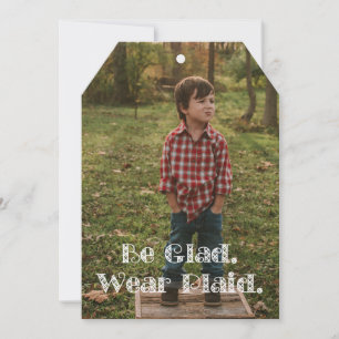 Be Glad. Wear Plaid Holiday Card