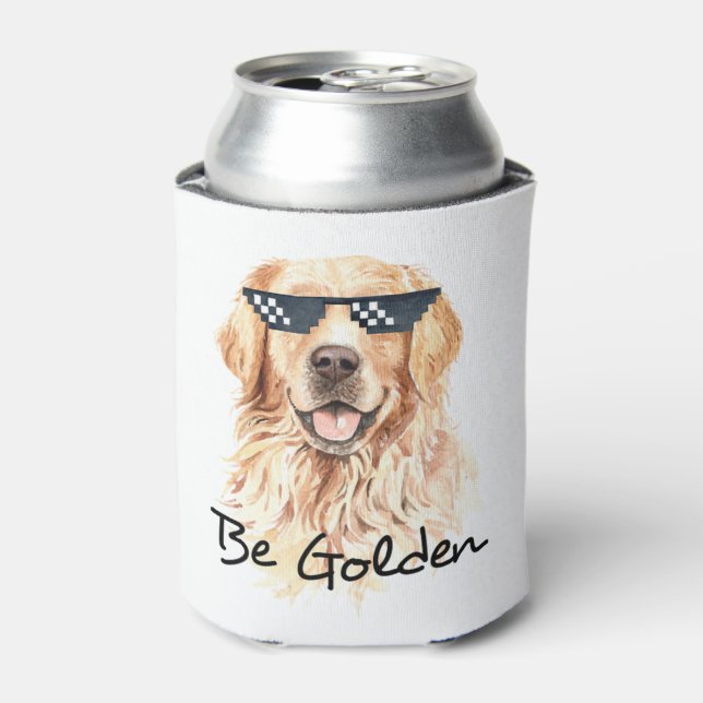 Be Golden Golden Retriever Can Cooler (Can Front)