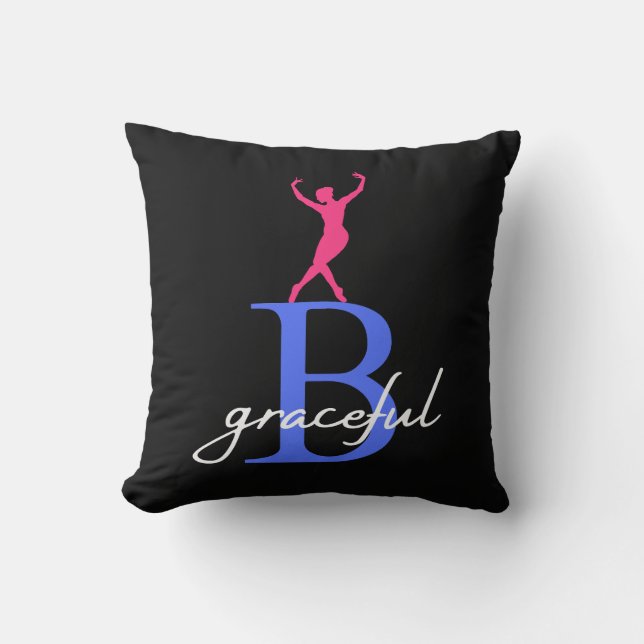 Be Graceful a Ballerina Cushion (Front)