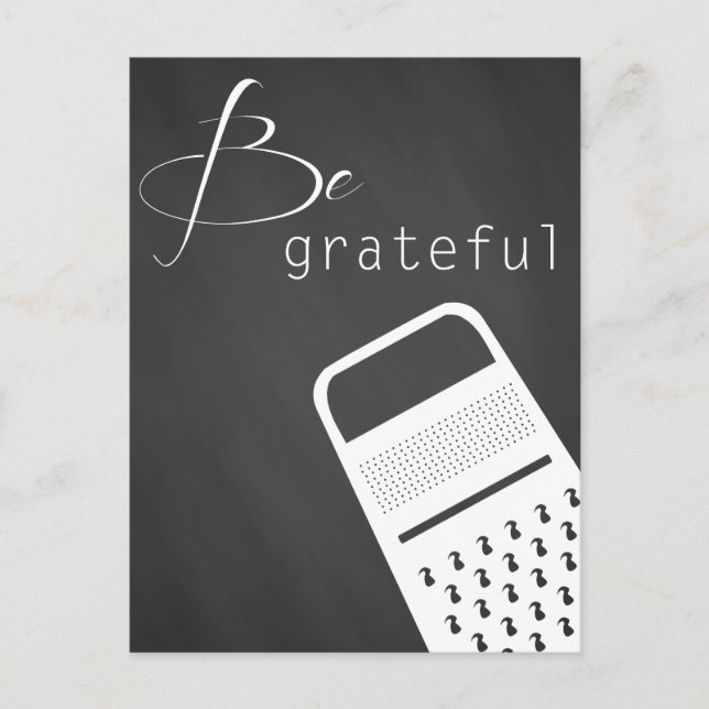 Be grateful Postcard (Front)