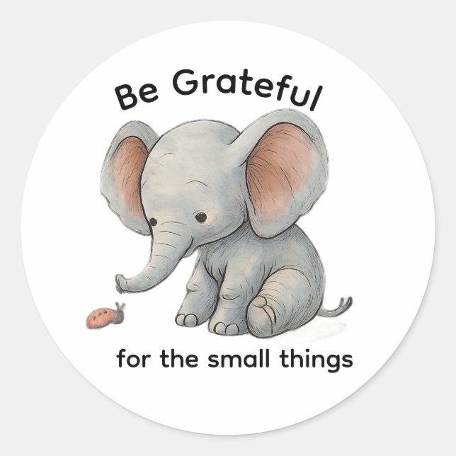 Be Grateful Sticker (Front)