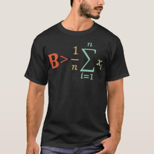 Be Greater Than Average Funny Math Teacher Nerd T-Shirt