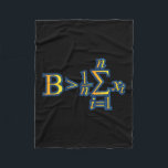 Be Greater Than Average - Math Quotes  Fleece Blanket<br><div class="desc">Be Greater Than Average - Math Quotes</div>