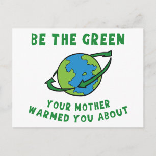 Be Green Postcard
