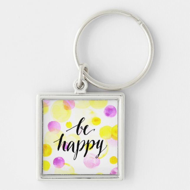 Be Happy 2 Key Ring (Front)