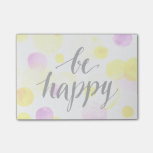 Be Happy 2 Post-it Notes
