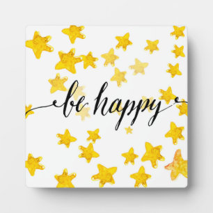 Be Happy 3 Plaque