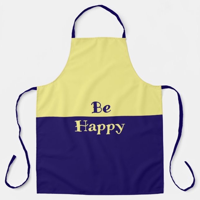 Be Happy Apron  (Front)