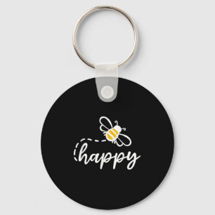 Be Happy Be Kind - Bee Happy, Inspirational, Motiv Key Ring