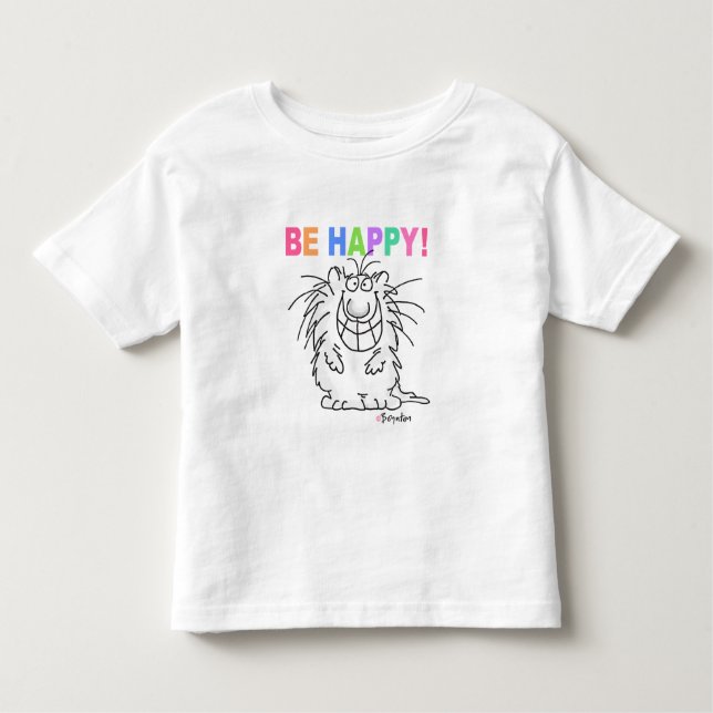 BE HAPPY! Boynton Toddler T-Shirt (Front)