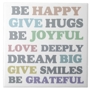 Be Happy Ceramic Tile