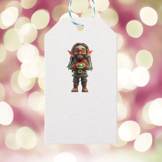 Be Happy Christmas Elf White Gift Tags