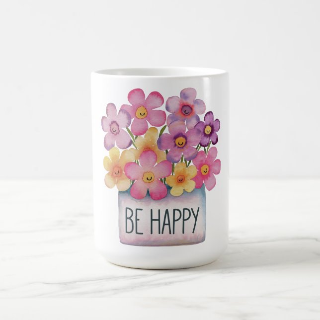 Be Happy Coffee Mug (Center)