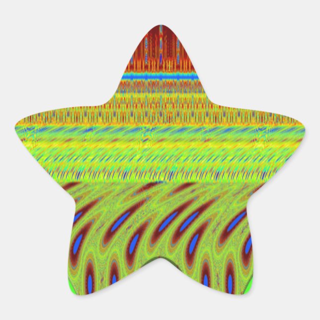 Be Happy Colourful Polka Dot Motif Gift Star Sticker (Front)