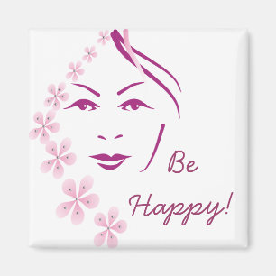 Be Happy Customised Magnet
