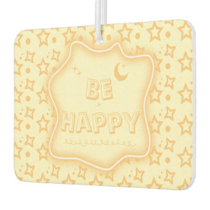 Be Happy Cute Little Stars Pattern Air Freshener