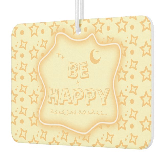 Be Happy Cute Little Stars Pattern Air Freshener (Left)