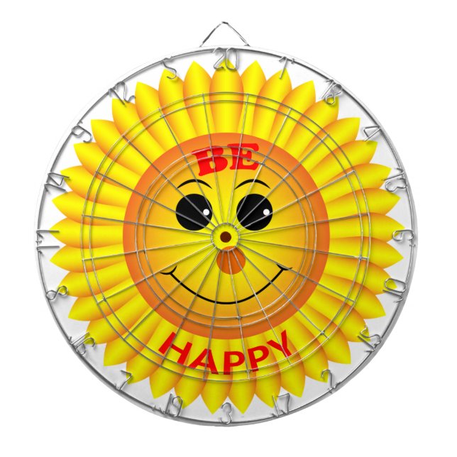 Be Happy Dartboard (Front)