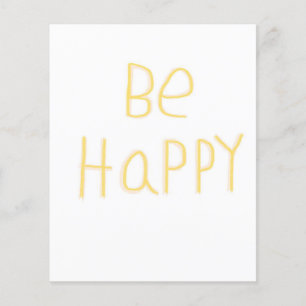 be happy flyer