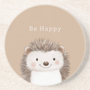 Be Happy Hedgehog Coaster