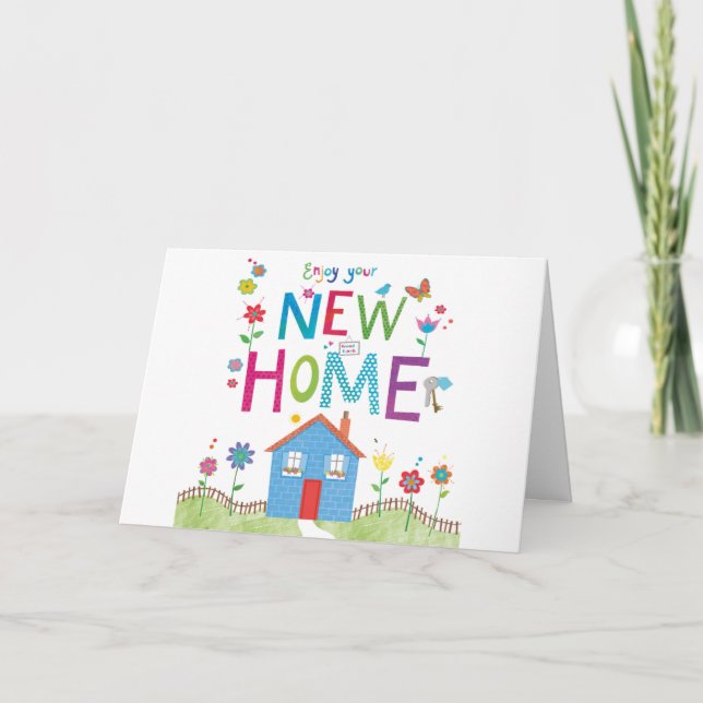 BE HAPPY IN YOUR ***NEW HOME**** CARD (Front)