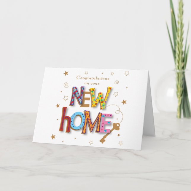 BE HAPPY IN YOUR ***NEW HOME**** CARD (Front)