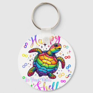 Be Happy In Your Own Shell Autism Awareness Sea Tu Key Ring