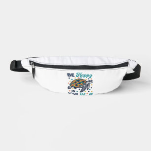 Be Happy In Your Own Shell Turtle Shirt Design_1 Bum Bags